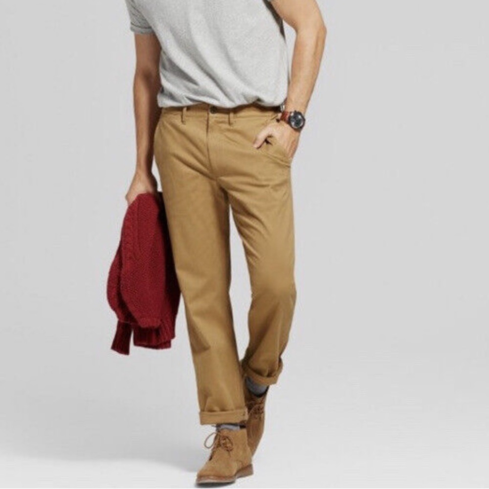 Men’s Goodfellow & Co Hennepin Athletic-Fit Chino Pants. 35 X 34